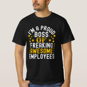 T-shirt Fier Patron De Freiner Des Employés Géniaux