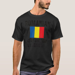 T-shirt Fier Pavillon Roumain Roumanie Roumanie Né Roots R