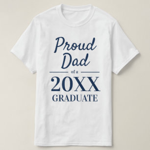 T-shirt Fier père d'un diplômé 2025 élégant typographie