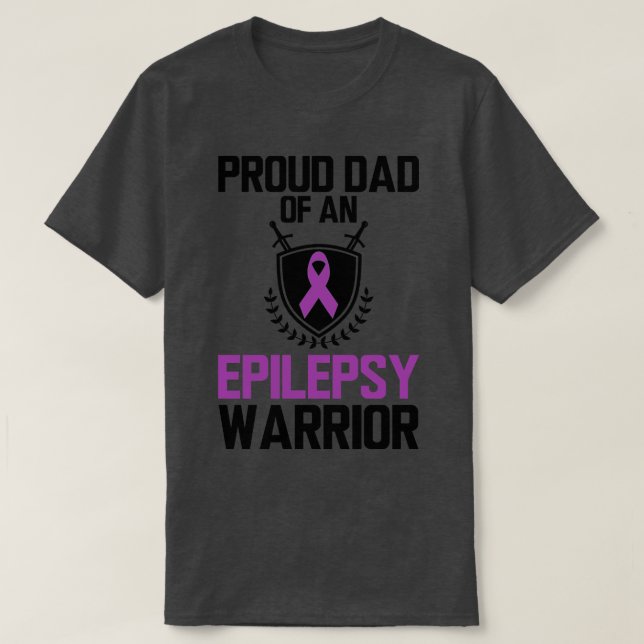 T-shirt Fier père d'un guerrier (Design devant)