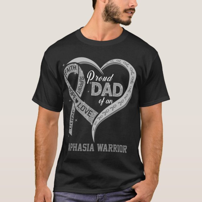T-shirt Fier Père D'Un Guerrier Aphasien (Devant)