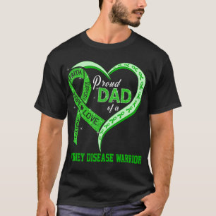 T-shirt Fier Père D'Un Guerrier De Maladie Du Rein