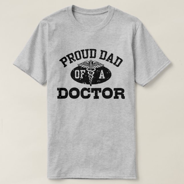 T-shirt Fier père d'un médecin (Design devant)