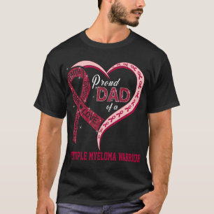 T-shirt Fier Père D'Un Myélome Multiple Guerrier