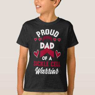 T-shirt Fier Père D'Une Cellule De Faucille Guerrier Cellu