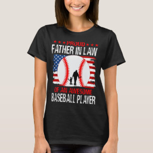 T-shirt Fier PÈRE EN DROIT D'Un Superbe Joueur De Baseball