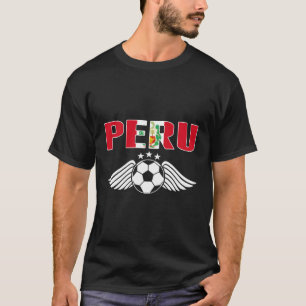 T-shirt Fier Pérou Fans de football Jersey Drapeau péruvie