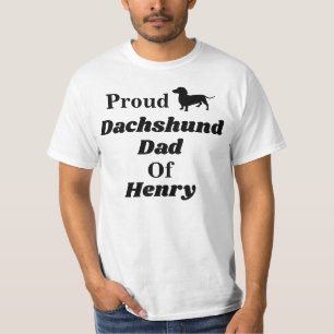 T-shirt fier personnalisé de papa de teckel