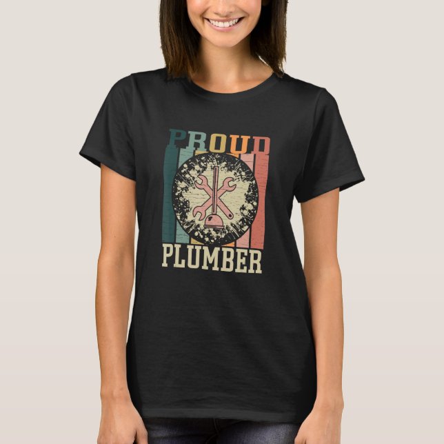 T-shirt Fier plombier (Devant)