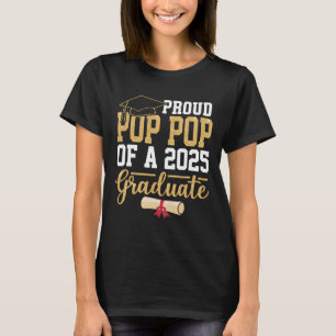T-shirt Fier Pop Pop d'un diplômé senior de 2025 Cl de 202