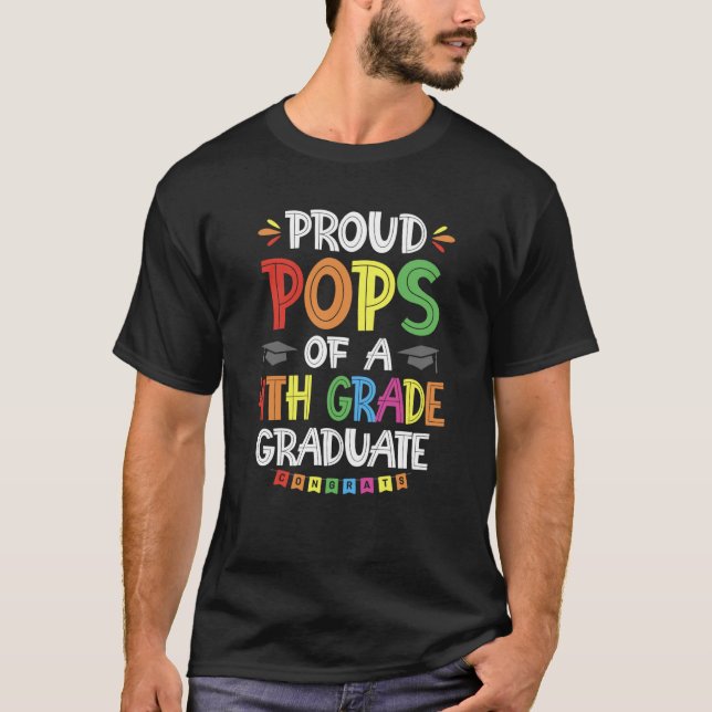 T-shirt Fier Pops D'Un Cours De 4E Année D'Études Supérieu (Devant)