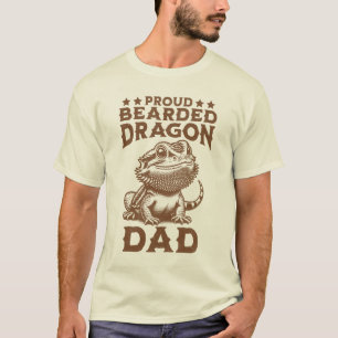 T-shirt Fier Porte-Dragon Papa Reptile Lover