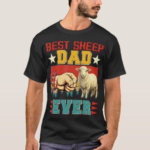 T-shirt Fier Propriétaire de Moutons Vintage Drôle Papa Ja