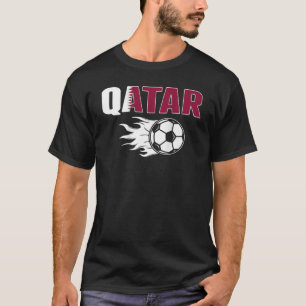 T-shirt Fier Qatar Fans de football Jersey - Qatari Drapea