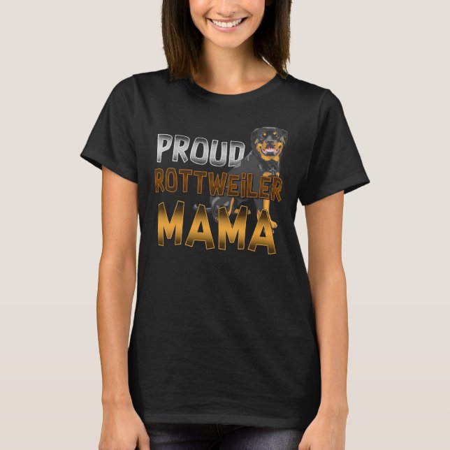 T-shirt Fier Rottweiler Maman 14 (Devant)