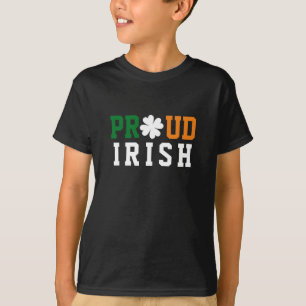 T-shirt Fier Shamrock irlandais Lucky Clover Citation St P