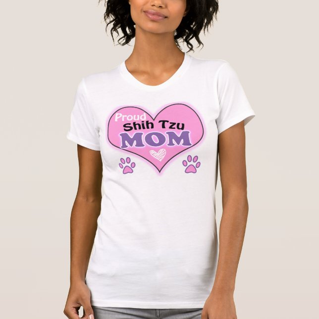 T-shirt Fier Shih Tzu Maman (Devant)