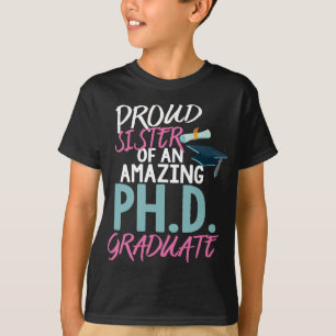 T-shirt Fier Soeur Doctorat Doctorat Doctorat Doctorat Doc