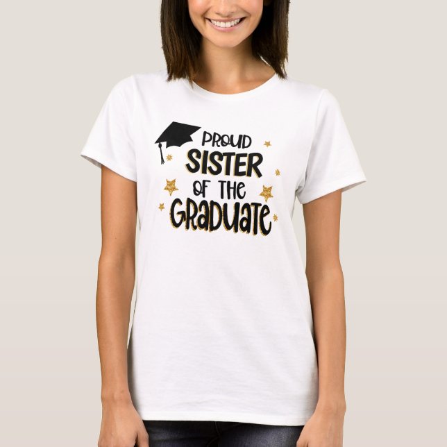 T-shirt Fier Soeur du Diplômé (Devant)