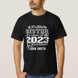 T-shirt Fier SOEUR d'une classe de 2023 Graduate Moderne