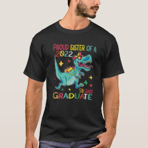 T-shirt Fier Soeur Une Classe De 2022 5E Diplômé Di