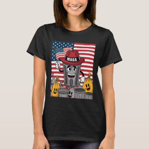 T-shirt Fier supporter de poubelle méga déchets Trump Poub