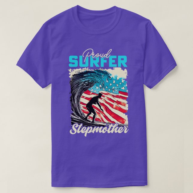 T-shirt Fier Surfer Stepmère (Design devant)