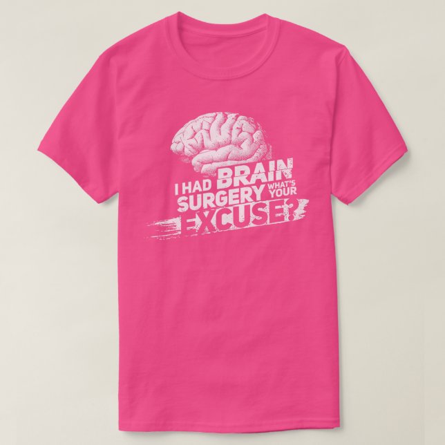 T-shirt Fier Survivant de la chirurgie du cerveau 1 (Design devant)