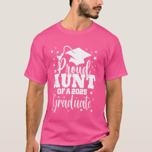 T-shirt Fier Tante De Classe De 2025 Diplômé Senior Gradua