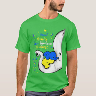 T-shirt Fier Tante Down Syndrome Jour de sensibilisation E