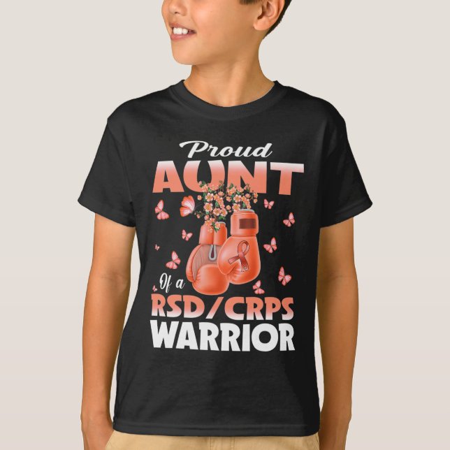 T-shirt Fier Tante D'Une Boxe De Sensibilisation Des Guerr (Devant)