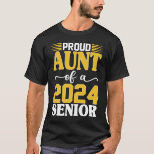T-shirt Fier Tante D'Une Classe De Diplôme Supérieur 2024