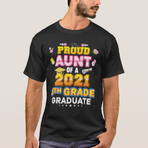 T-shirt Fier Tante D'Une Journée Dernière De 5E Année 2