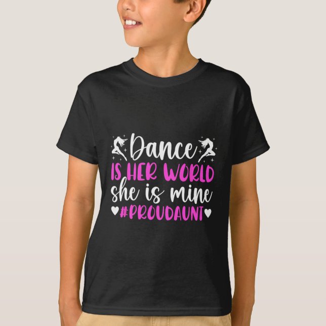 T-shirt Fier Tante D'Une Tante De Danse Danseuse (Devant)