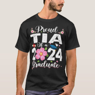 T-shirt Fier Tia D'Une Classe De 2024 Diplômé 2024 Senior