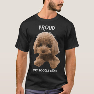T-shirt Fier Toy Poodle Maman