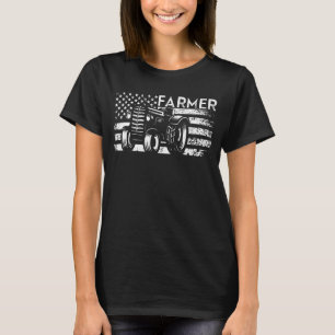 T-shirt Fier Tracteurs agricoles américains Costume fermie