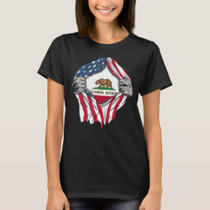 T-shirt Fier Usa Accueil Pays Patriotique Accueil État Dra
