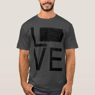 T-shirt Fier USA Fan StateKansas LOVE Map Kansas