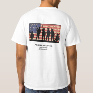 T-shirt Fier vétéran 1776 drapeau américain