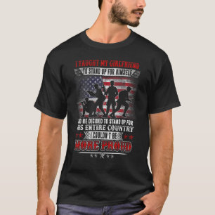 T-shirt Fier vétérinaire militaire J'ai appris à ma petite