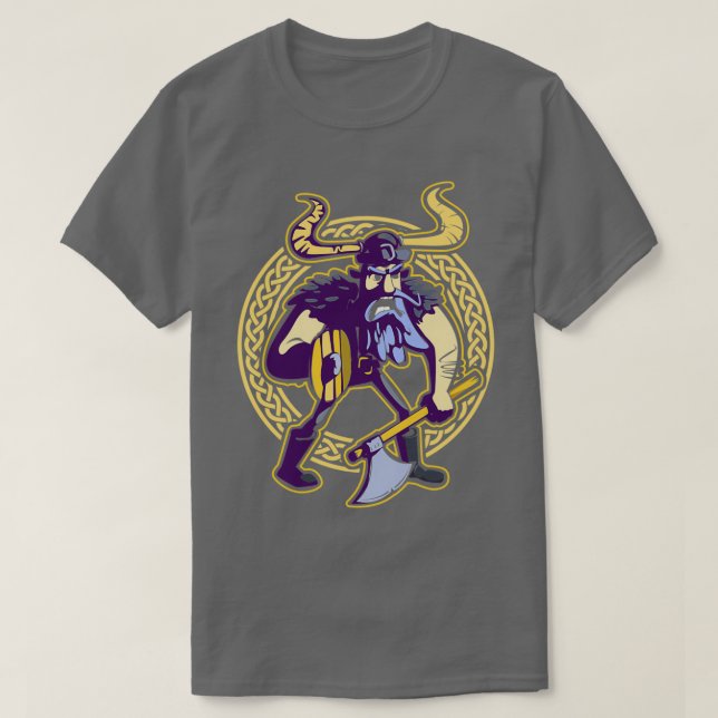 T-shirt Fier Viking Guerrier Avec Casque De Barbe 8 (Design devant)