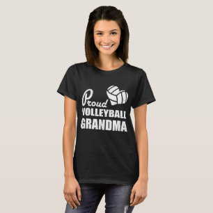 T-SHIRT FIER VOLLEYBALL GRANDMA, VOLLEYBALL, SPORT, GRANDM