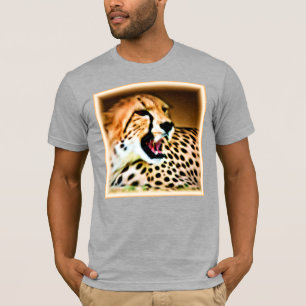 T-shirt "Fierce and Fiery Cheetah Design". Commandez dès m
