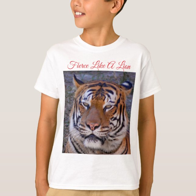 T-shirt Fierce Comme Un Lion (Devant)