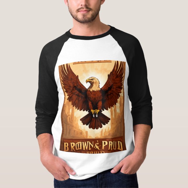 T-shirt Fierce Eagle Design : Le tissage complexe des éche (Devant)