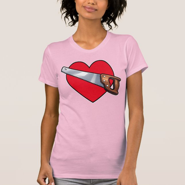 T-shirt Fierce Heartbreaker Anime Hearts Crowbar Design (Devant)