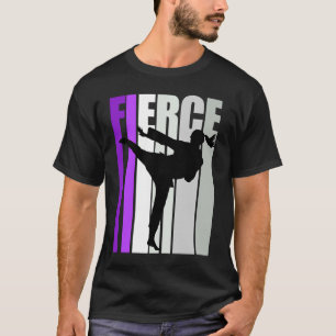 T-shirt Fierce Karate Anniversaire Colorful Black Belt Pra