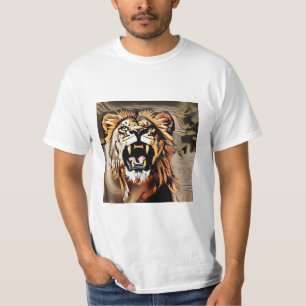 T-shirt Fierce Majestic Lion - Roi Des Bêtes
