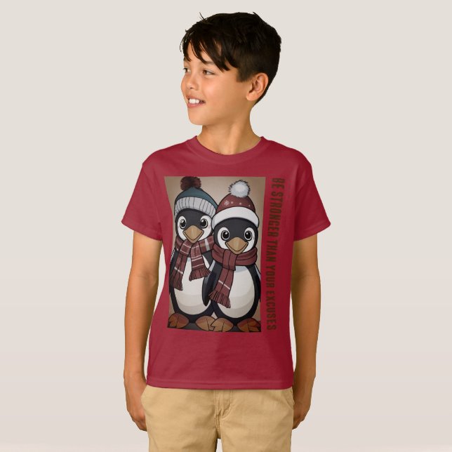 T-shirt Fierce Penguin Samurai - (Devant entier)